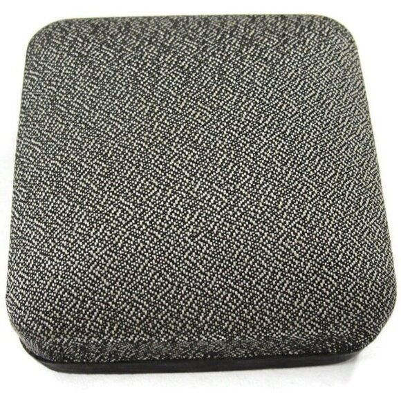 Cufflinks Styled by Fifth Avenue Silver Tone Triangle Wedding Tux Vintage - Picture 4 of 11